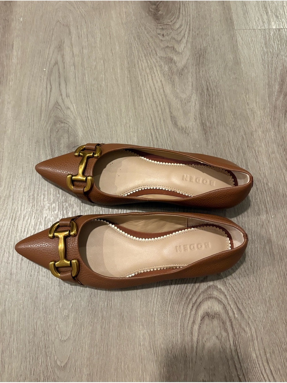 Boden Brown Iris Snaffle Ballet Flatstan - Picture 8 of 8